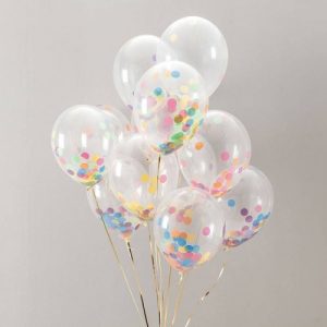 Прозрачные шары с конфетти