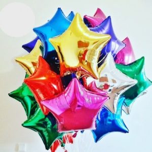 Фольгированные воздушные шары звезды