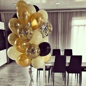 Облако шаров на Юбилей из 25 шаров