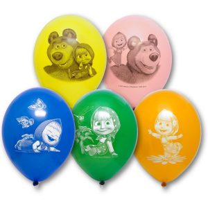 Воздушные шары мультфильма «Маша и Медведь»