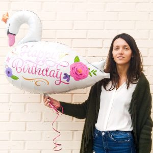 шары большие фигуры "Белый Лебедь"