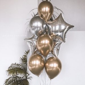 Облако «Золото и серебро хром »9шт