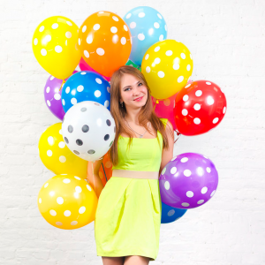 Набор 11 разноцветных шаров