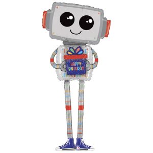 Фольгированный шар ходячка робот.66x157 см