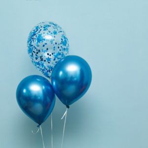 Шары на день рождение.хром конфетти.3шт